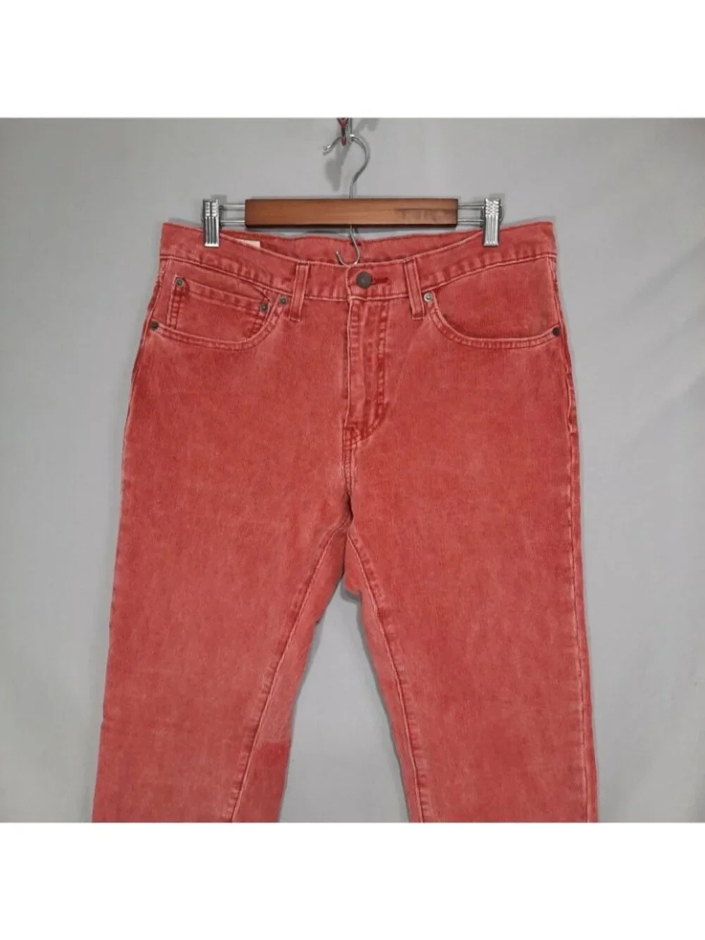 Levis Corduroy Pants Mens Size 34x32 511 Premium Red Chino Stretch Slim Fit